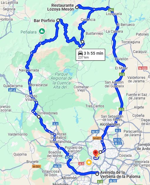 mapa ruta