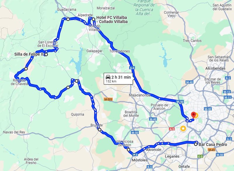 mapa ruta