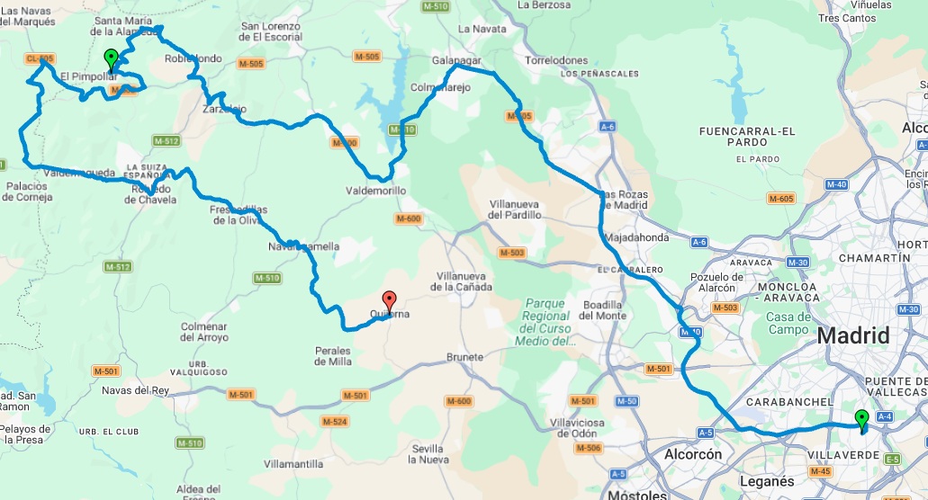 mapa ruta